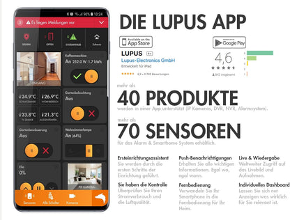 XT1 Plus Starter Pack, Smart Home Alarminstallatie voor huis en woning, Duitse fabrikant, met camera- en Alexa-ondersteuning UVM, continue ontwikkeling, geen cloud - geen gegevensrake