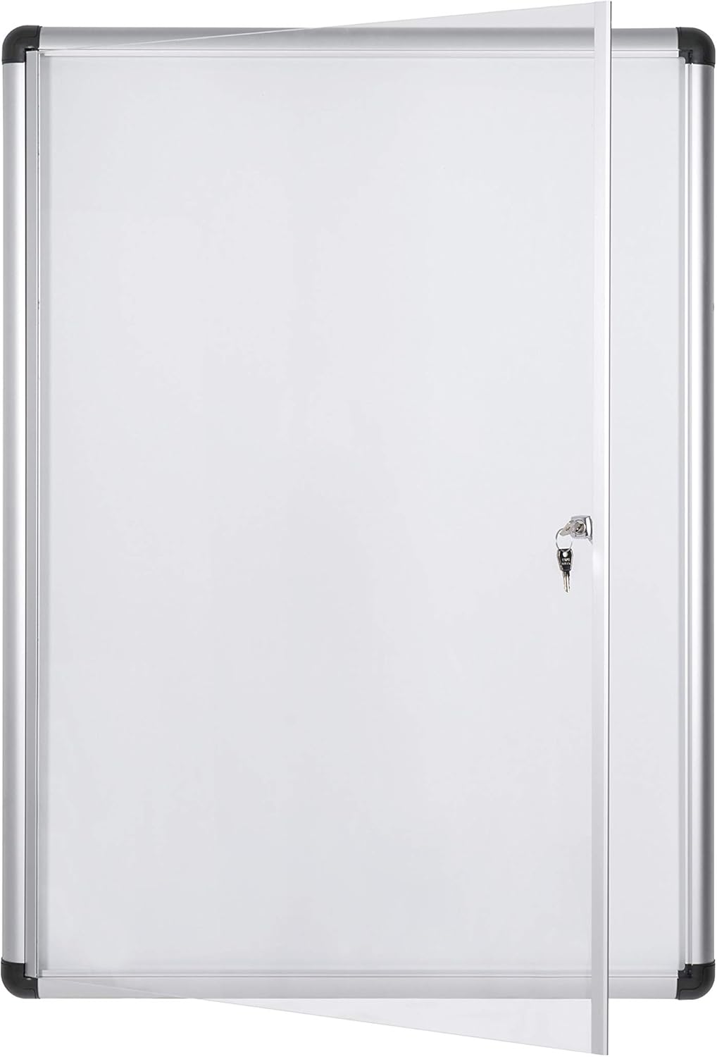 Bi-Office Enclore Extra Magnetische Vitrinekast, Geanodiseerd Aluminium Omlijsting, Verticaal 9xA4