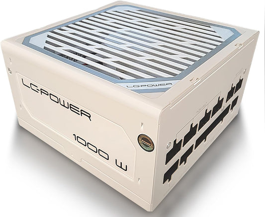 LC-POWER LC1000MW V3.1-1000W, 80 Plus, goud, volledig modulaire ATX-voeding voor hoge prestaties en stabiliteit in uw systeem - efficiënt, flexibel en krachtig