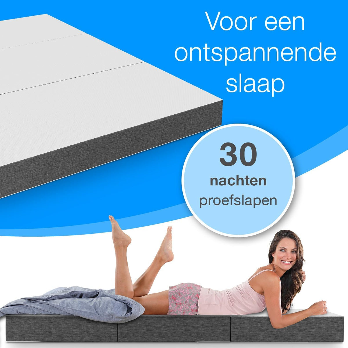 ELONEO Opvouwbaar Matras 1 Persoon, Premium Visco Schuimmatras, 120x200 cm, Dikte: 15 cm, Reisbed voor Kinderen en Volwassenen, Extra Bed voor Volwassenen en Kinderen - QUORE