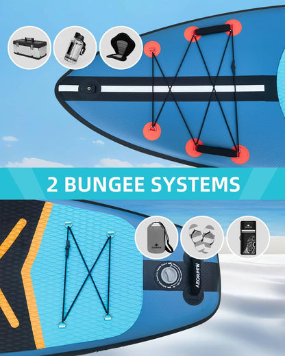 Opblaasbare paddleboards voor volwassenen, 86 cm breed, stand-up paddleboard, versterking op wedstrijdniveau, met alle premium SUP-boardaccessoires voor volwassenen en jongeren van alle