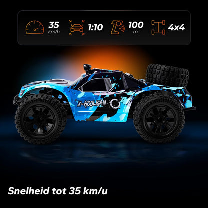 RC Auto – Afstandsbediening Auto – Monstertruck – Buggy – RC Buggy – 35 km/u Topsnelheid – IPX5 Water- en Stofbestendig
