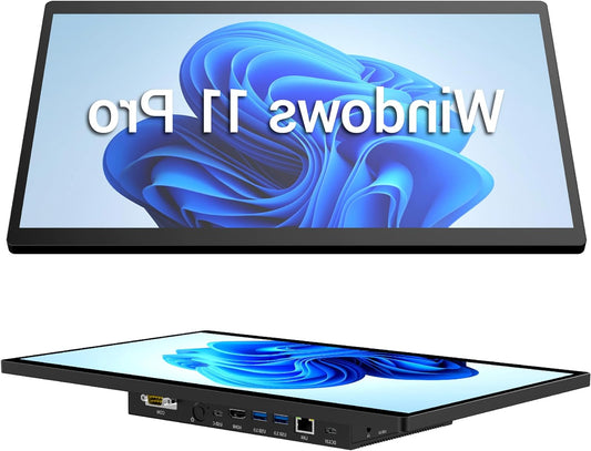 Panel PC Tablet All in One-HEIGAOLAPC Panel Tablet PC Win11 Pro, 15.6 Inch Industrial Touch Screen Monitor Computer, Celeron N5095, 8GB Ram 128GB ROM, 1920*1080 IPS, USB3.0*4, RS232, LAN, HDMI - QUORE