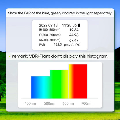 VBR-Plant PAR Meter R,G,B PAR Seperately Daily Light Integral