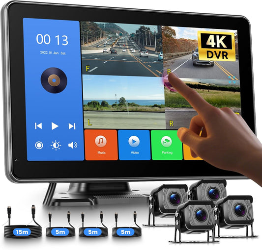 10,1 inch touchscreen-camera met kabelaansluiting en BSD - QUORE