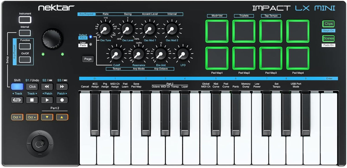 Nektar Impact LX Mini, Zwart
