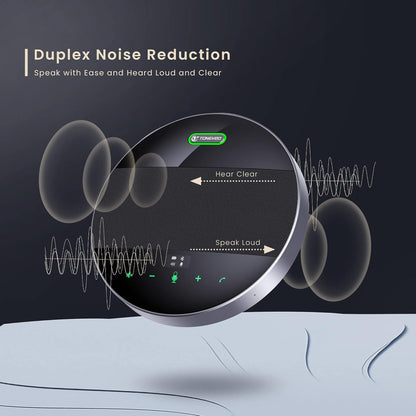 Conferentie Luidspreker en microfoon TONGVEO Bluetooth Draadloze Luidspreker AI Ruisonderdrukking, voor vergaderruimte Video Skype Call Home Office, 360º Luid en Clear Voice Pickup