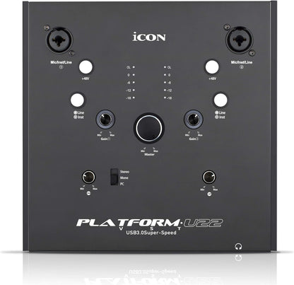 Icon Pro Audio USB-audio-interface, U22-platform (ICOC-PLATFORMU22VST)