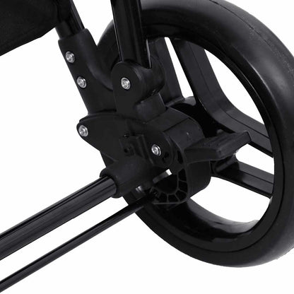 Kinderwagen – Buggy – Reiswieg – Babywagen – 3-in-1 Kinderwagen Anthraciet – Stalen Frame – 5-Punts Veiligheidsharnas