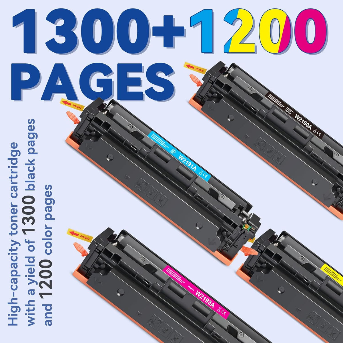 Lemero 219A Toner Set – Tonercartridge – Printerinkt – Printcartridge – Laser Toner – Compatibel Met HP Color LaserJet Pro MFP – Compleet 4 Kleuren – Smartchip Voor Direct Gebruik