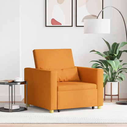 vidaXL Modern Ergonomic Armchair Dark Yellow | Compact Upholstered Chair For Living Room Stylish Seat With Wheels Comfortable Reading Durable Breathable Fabric Movable - QUORE