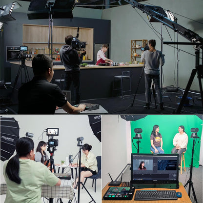 Videomixer – Videomixer, videoswitcher, livestream switcher, multicamera switcher – 25,6 cm touchscreen – 4 HDMI, 1 SDI en USB 3.0 streaming