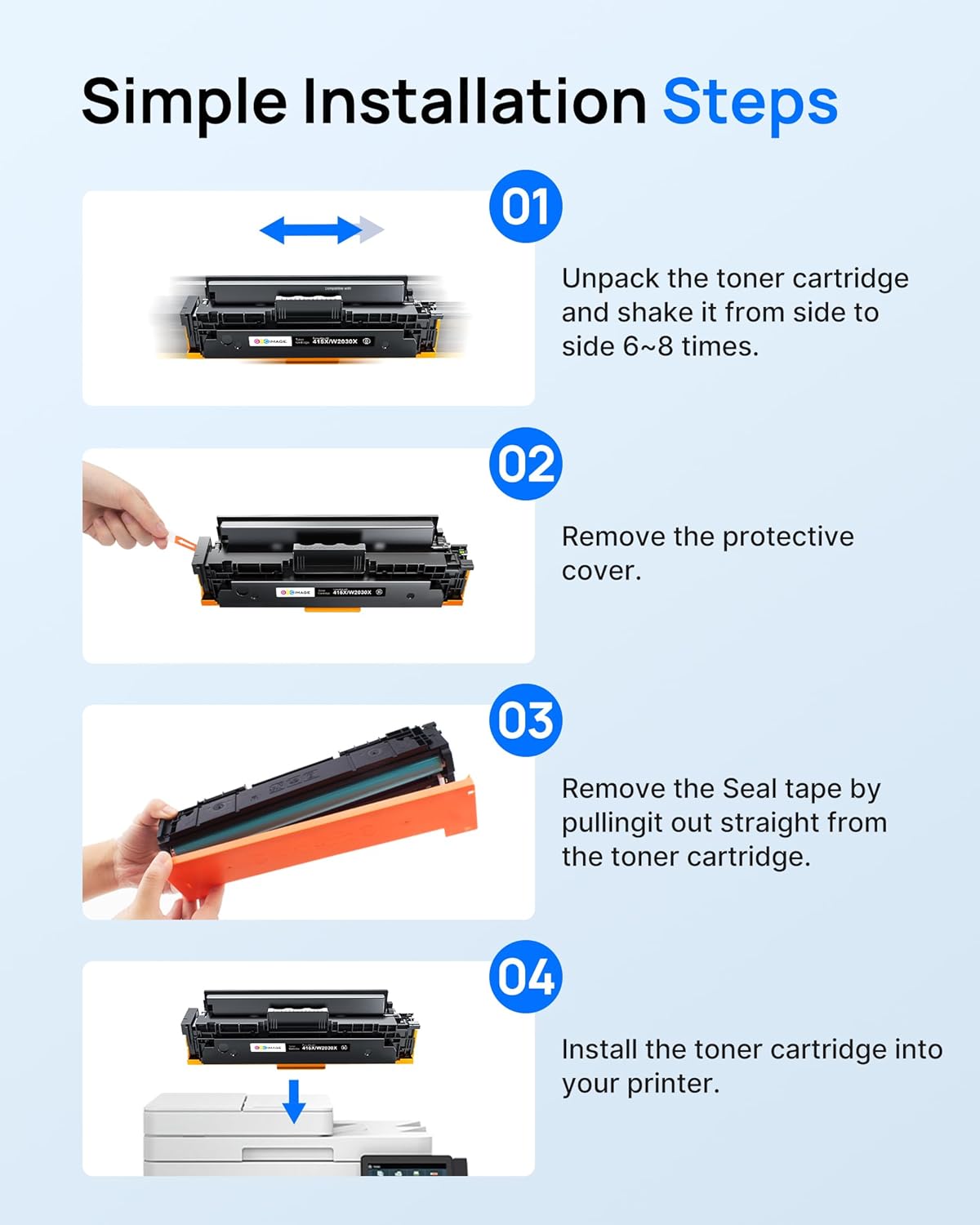 Toner Cartridge – Toner Set – Laser Toner – Printer Toner – Kleur Toners – Compatibel Met Con Chip – 4-Kleuren Multipack
