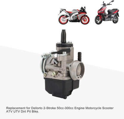 GOOFIT 22mm Carburator Phbl 22as Vervanging voor Dellorto 2-Stroke 50-300cc Engine Scooter ATV UTV Dirt Pit Bike