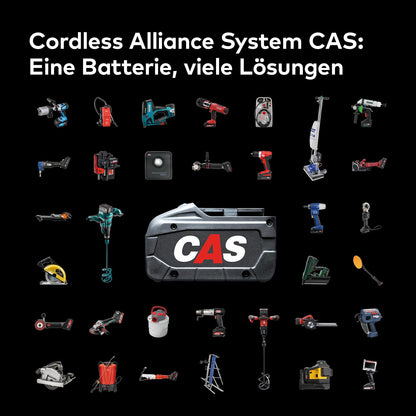 Metabo CAS S10 Plus Accustofzuiger, draadloos en krachtig, industriële stofzuiger en commerciële stofzuiger voor gebruik en huishouden, Made in Switzerland