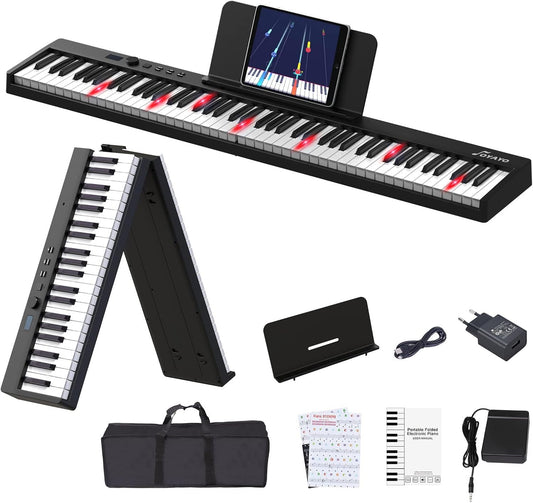 Opvouwbare Piano – Keyboard – Elektrische Piano – Digitale Piano – 88 Toetsen – Verlichte Toetsen – Bluetooth En MIDI