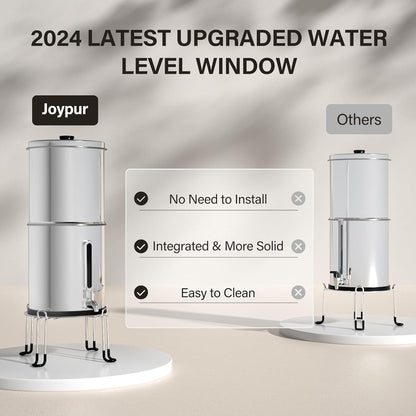 Waterfiltersysteem met waterniveau-indicator, voor thuisgebruik, camperreizen, met EU 98/37/EC, NSF/ANSI 42 en 372-certificering, keramische filters