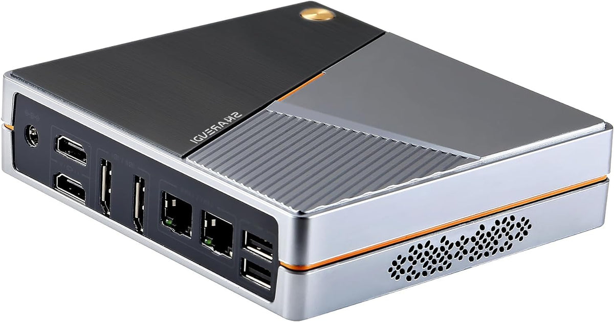 Mini PC, 12th in-tel N100 processor (up to 3.4GHz) 4C/4T mini desktop PC, 16G DDR5, 500GB SSD, Triple Display 4K UHD HD/Wi-Fi6/BT5.2/RJ45/WOL/Auto Power On - QUORE