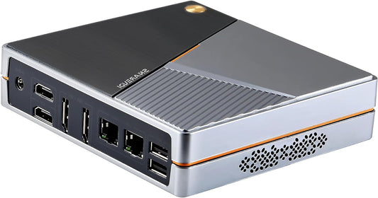 Mini PC, 12th in-tel N100 processor (up to 3.4GHz) 4C/4T mini desktop PC, 16G DDR5, 500GB SSD, Triple Display 4K UHD HD/Wi-Fi6/BT5.2/RJ45/WOL/Auto Power On - QUORE
