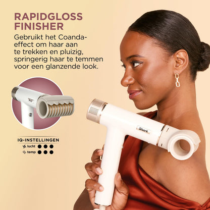 Föhn – Haardroger – Haarstyler – Stylingset – Föhnborstel – Voor glad en golvend haar – Sneldrogend – Coanda-technologie