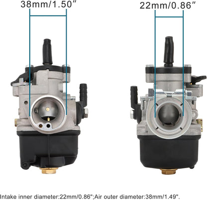 GOOFIT 22mm Carburator Phbl 22as Vervanging voor Dellorto 2-Stroke 50-300cc Engine Scooter ATV UTV Dirt Pit Bike