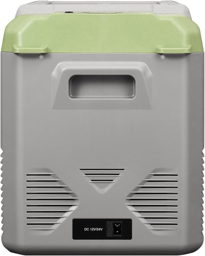 Steamy-E Single Zone 25, Elektrische Compressor Koelbox, 24 Liter, Grijs, 12V/230V, voor vriezen en koelen van -20 tot +20, ideaal voor op de camping