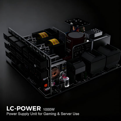 LC-POWER ATX 3.1 voeding, 1000 W, PCIe 5.1