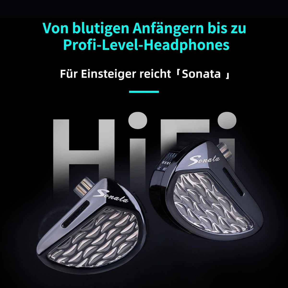 Sonata In-ear monitor hoofdtelefoon, 28 gebalanceerde armatuur met standaard en tuning versie, verzilverde kabel, HD-microfoon voor musici en audiofielen, oortelefoons