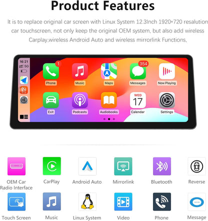 für BMW X5 E70 X6 E71 Carplay Android Auto Radio Touchscreen Original CCC Auto Stereo 2007-2010 Linux System (E70 CCC System