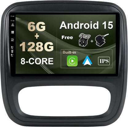 Android 14 Autoradio – Android Carplay Radio – Multimedia Systeem – 2 Din Speler – Navigatie Systeem – 9 Inch IPS Scherm – Draadloze CarPlay & Fast-Boot