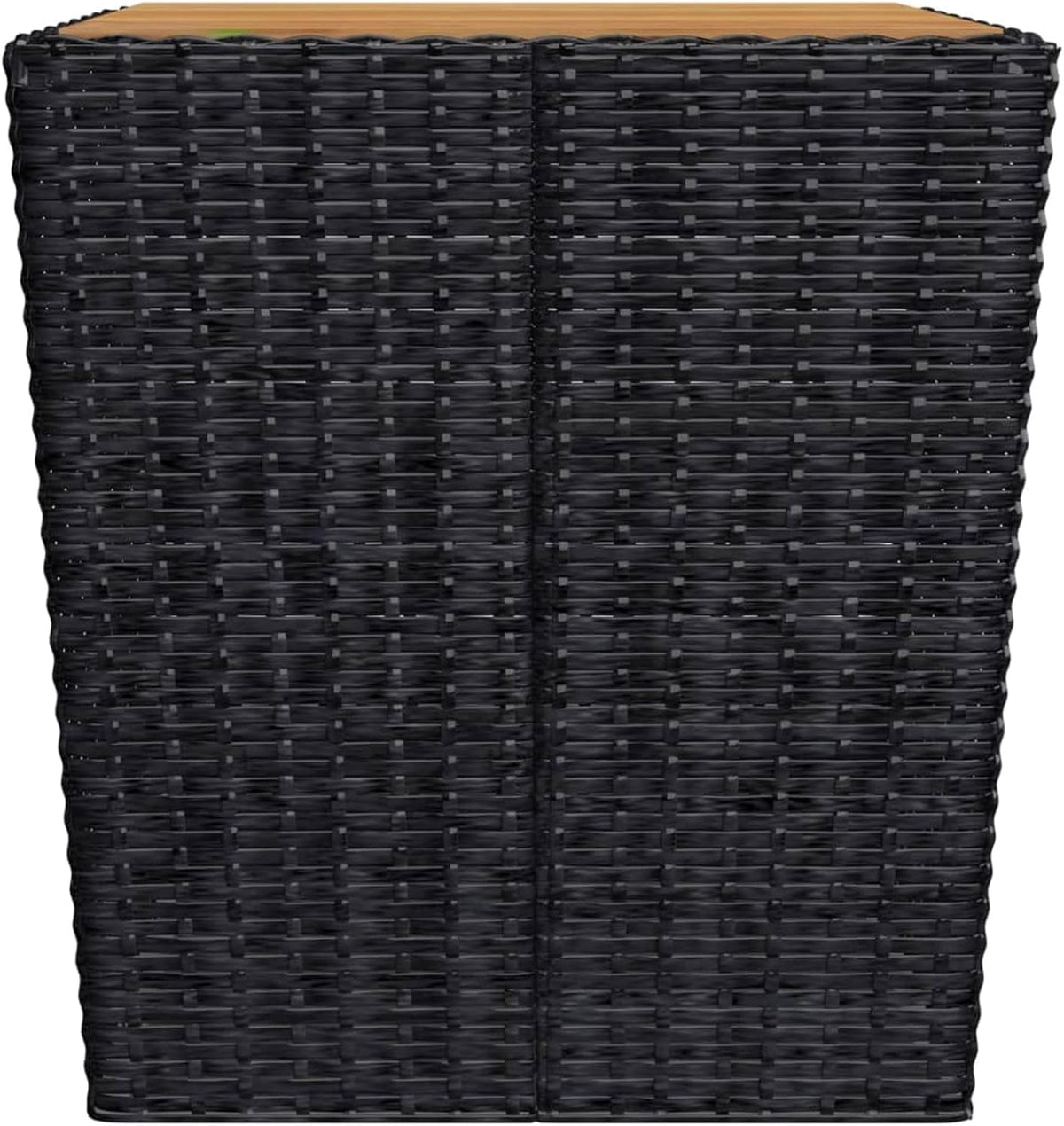 Tidyard Giaridno Poly Rattan and Steel Bistro Set Coffee Table and 2 Chairs Rattan Table and Garden Chairs Outdoor Rattan Garden Furniture Rattan Dining Room Set for Outdoor Use - QUORE
