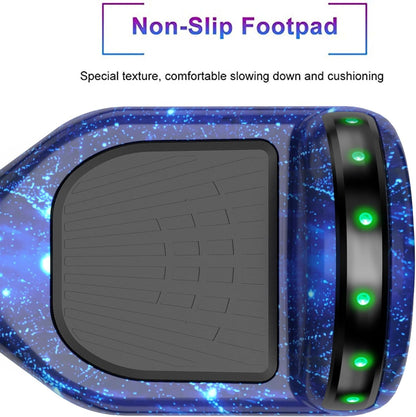SISIGAD Hoverboard, elektrische step met Bluetooth en 6,5 inch flitswielen en led-koplampen, spatborden, alle terreinen, voor kinderen