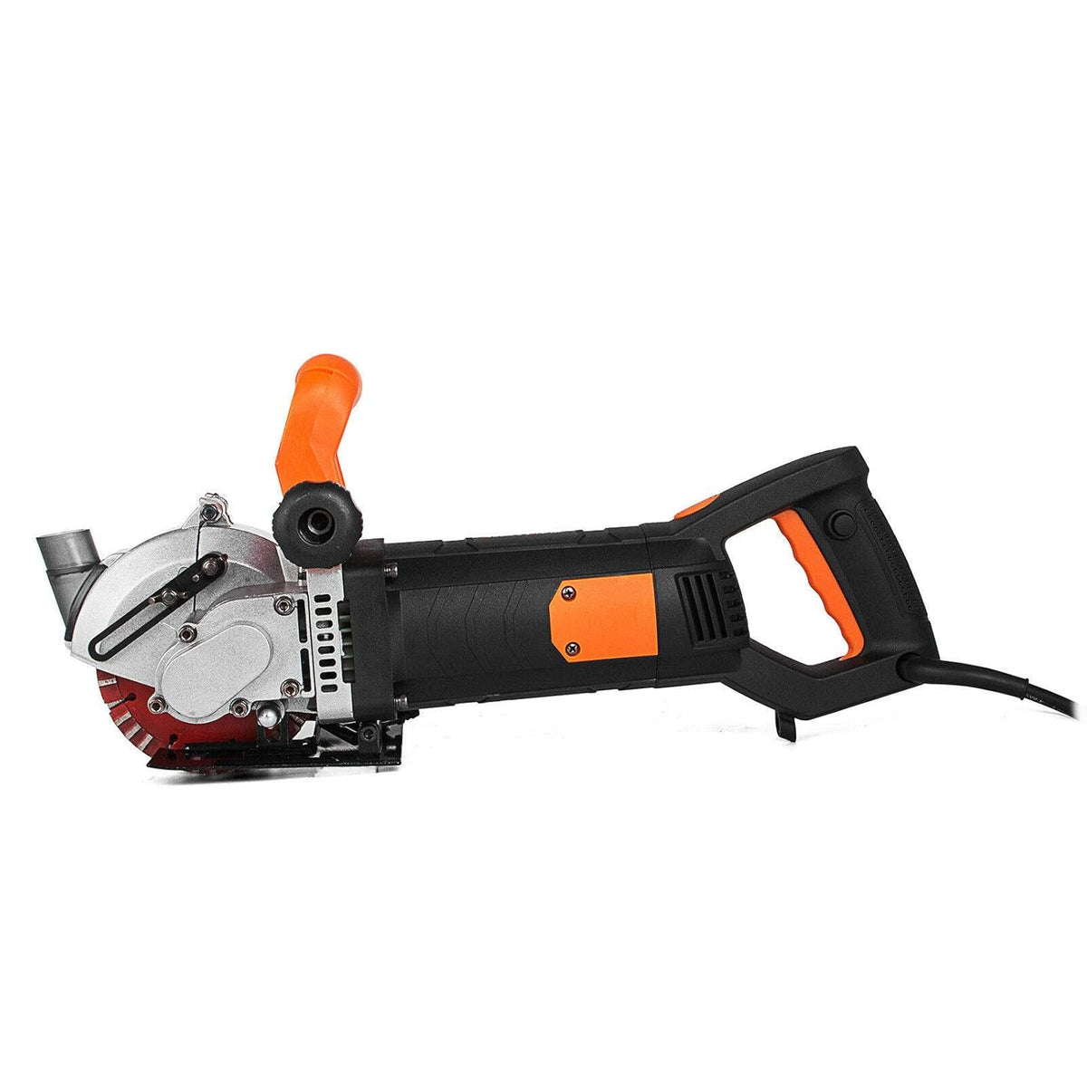 BuoQua wandfrees wandfrees 5000 tpm wandchaser machine 4800 watt muur ruwe snijmachine schokmachine 42 mm voor baksteen graniet, marmeren betonfrees notcher groover met 5 x zaagbladen