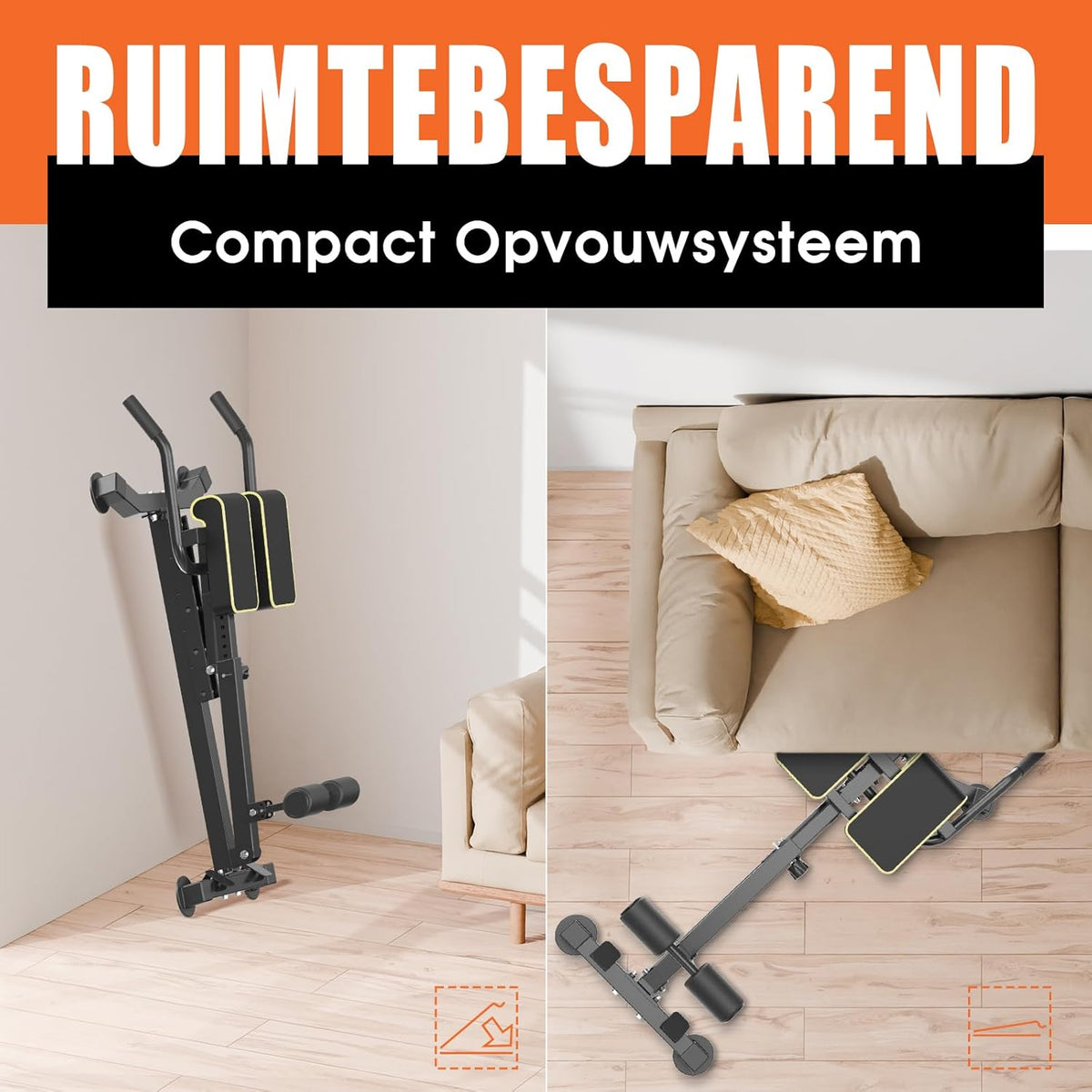 DH FitLife 5in1 Rugstrekker voor thuis | Buikspiertrainer & Rugtrainer | Hyperextension Bank | Vouwbare Verstelbare Roman Chair tot 150KG | Multifunctionele Curlbank en Halterbank