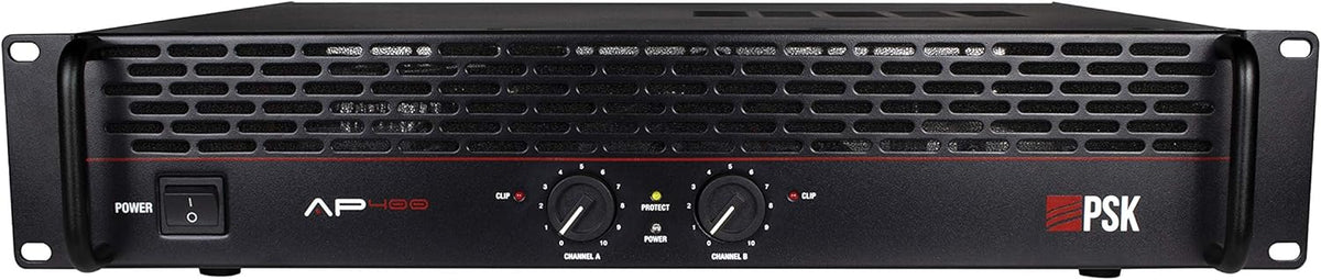 Eindversterker – PA-Versterker – Eindtrap – 2-Kanaals Versterker – Audioversterker – 2 x 200 W Bij 4 Ohm – Bridge-Modus Tot 400 W RMS Bij 8 Ohm