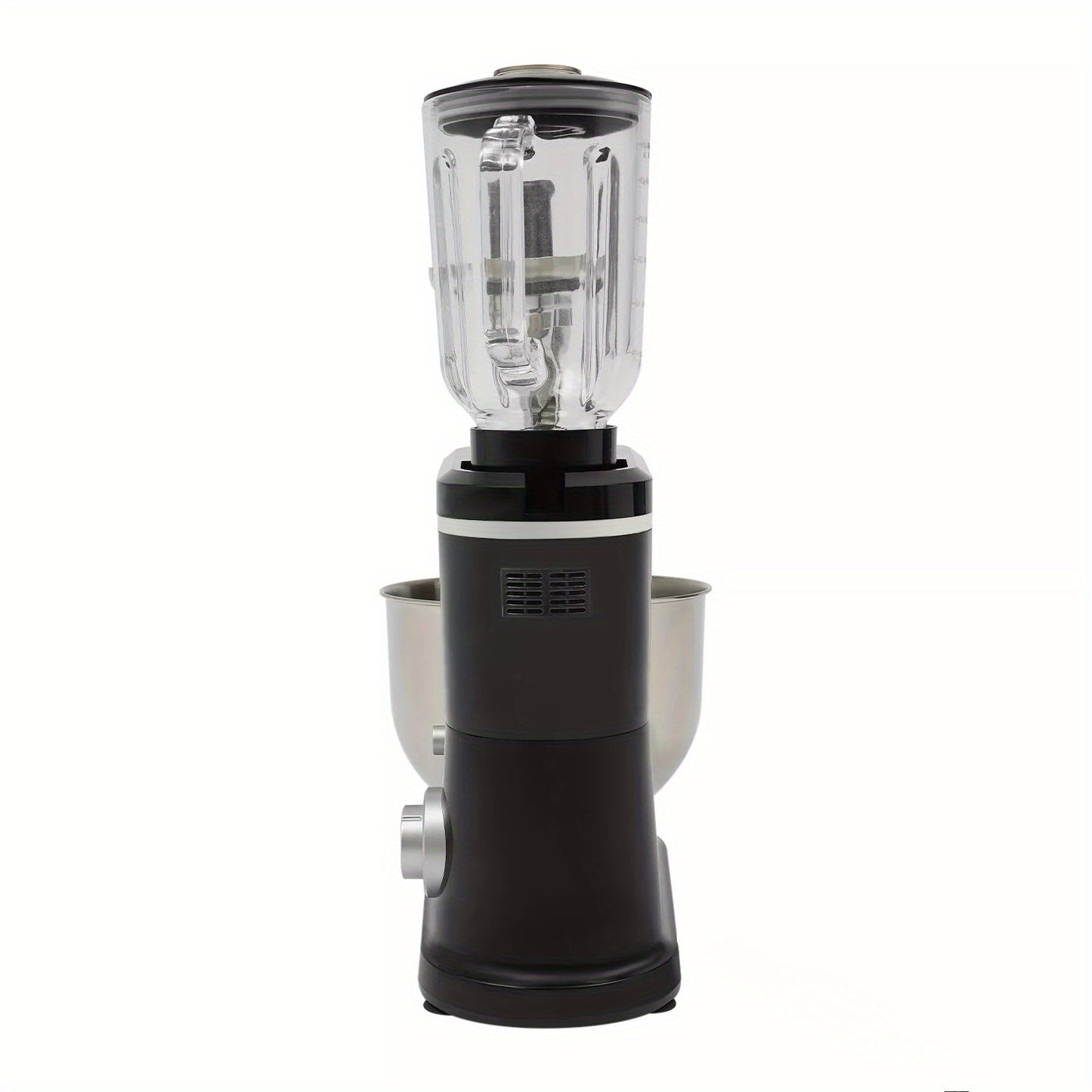 3-in-1 Keukenhulpmiddel – Keukenaccessoire – Mengkom – Hakker – Mixer – Roestvrij Staal & Glas – 6 Liter Inhoud – Multifunctioneel & Vaatwasserbestendig