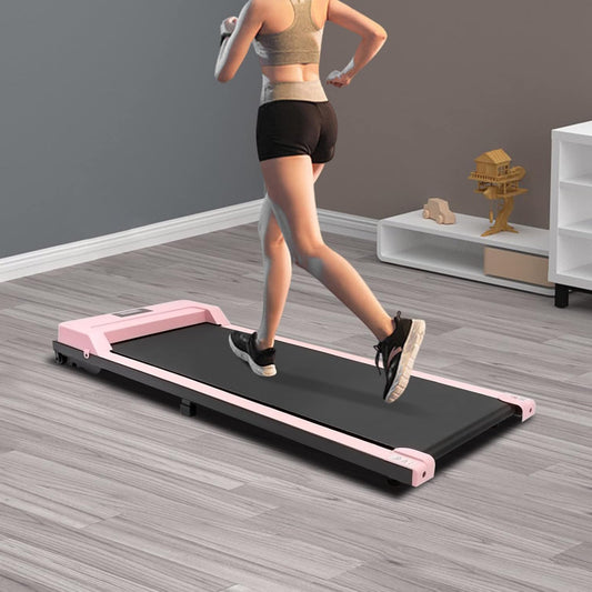 Walking Pad Foldable Treadmill for Home with LED Display and Remote Control, Premium 1HP Electric Treadmill, 1-6 km/h, Hiking, Jogging for Home and Office, Assembly-Free - QUORE