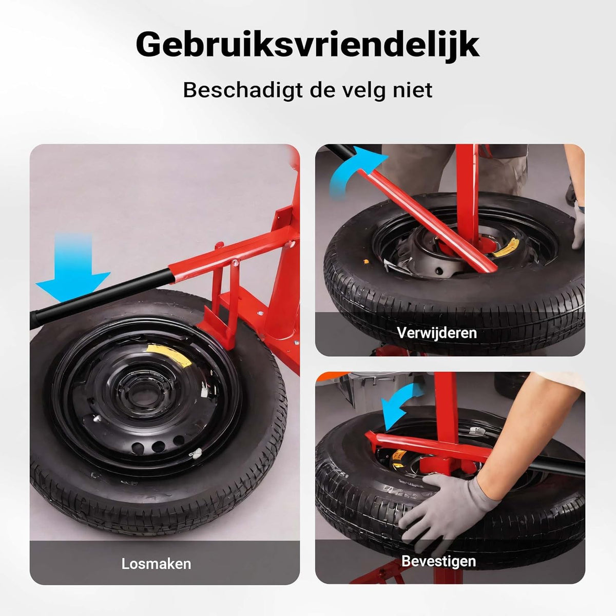 Universele bandenwisselaar tot 21" bandenmachine voor manuele montage en demontage