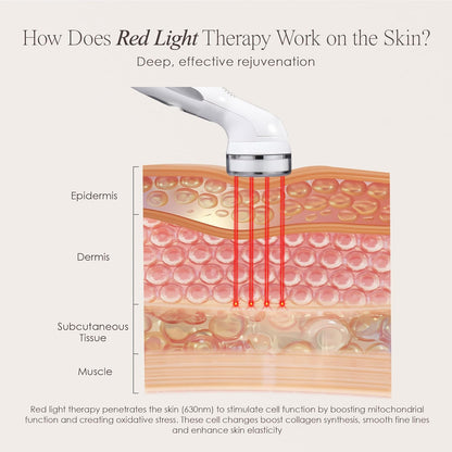 Roodlichttherapie-Wand – Roodlichtapparaat – LED Lichttherapie Apparaat – Gezichtsapparaat – Anti-Aging Beautytool – 2 Lichtstanden – 10 Min Timer