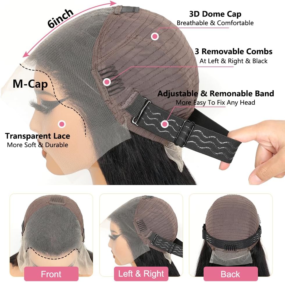 13x6 HD Lace Front Pruik – Pruik van Echt Haar – Haarpruik – Lace Wig – Human Hair Pruik – HD Transparant Swiss Lace – 18 Inch Body Wave
