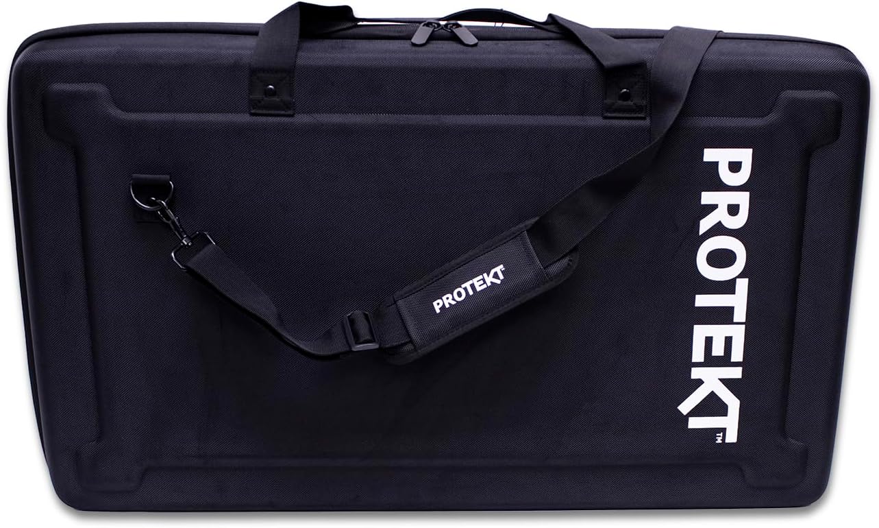 DJ-Controller Tas – Draagtas – Beschermtas – Harde Draagtas – Opbergtas – Zwart, 75 x 39 x 11 cm – Gegoten 7 mm EVA-Schuim Met Waterafstotende Polyester – Dubbele Handgrepen & Afneembare Schouderriem