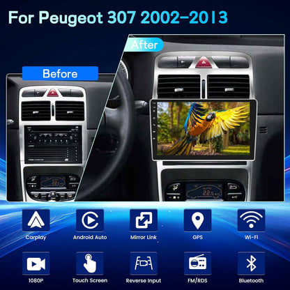 Android Autoradio – Multimedia Systeem – Auto Radio – Navigatie Unit – Infotainment Center – 9 Inch IPS Touchscreen – Draadloze CarPlay & Android Auto