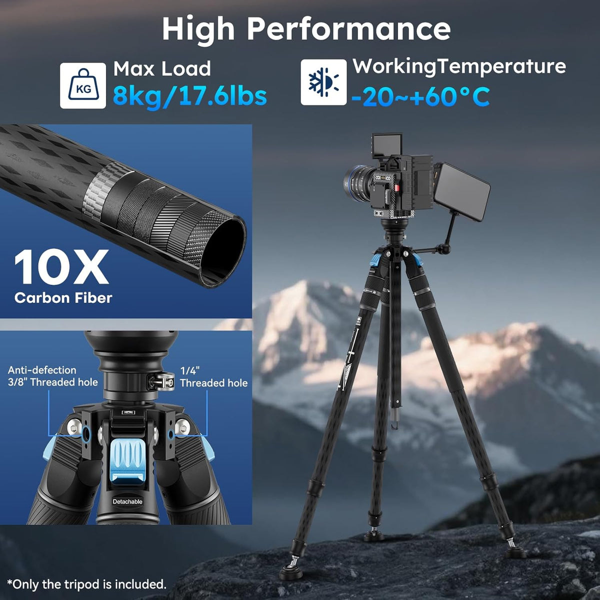 SIRUI Rapid System SVS60 One-Step Hoogte Aanpassing Video Tripod