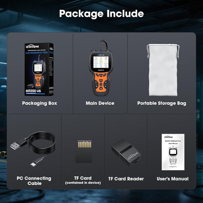 MA200 V6 OBD2 Scanner for Ben.z/Land Rover/Porsche/BM.W/Volvo/V.A.G, All System Car Diagnostic Tool with 6 Services, Oil/BMS/EPB/SAS/DP-F/TPMS Reset, Auto VIN, Battery Test, Lifetime Update