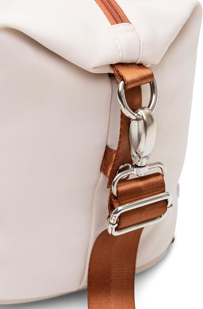 FERGÉ Milano 5-delige set - lichte hardshell koffer 3-delige kofferset met 4 wielen, reistas en toilettas, zwart, beige-bruin, SET DE 5, kofferset