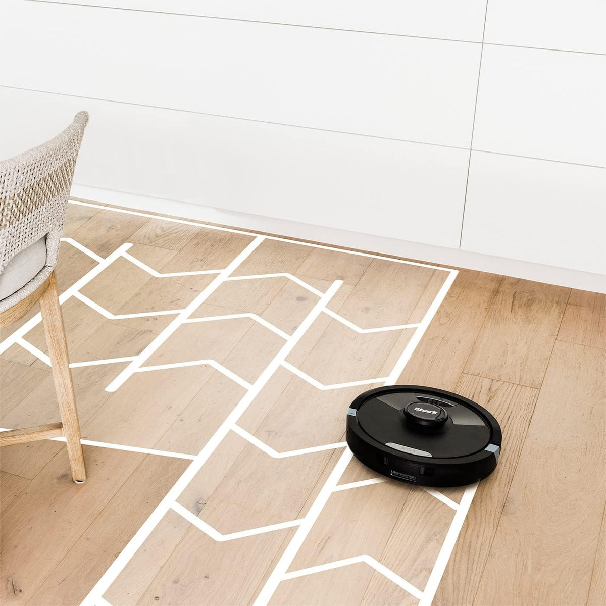 Shark AI Ultra RV2600WDEU Robotstofzuiger, 2-in-1, tot 110 minuten looptijd, ultrasoon afvegen, zelfreinigende borstelrol, wifi-app