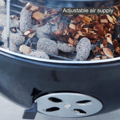 Barbecook rookoven Oskar M uit email zwart 44cm 54x61x112cm
