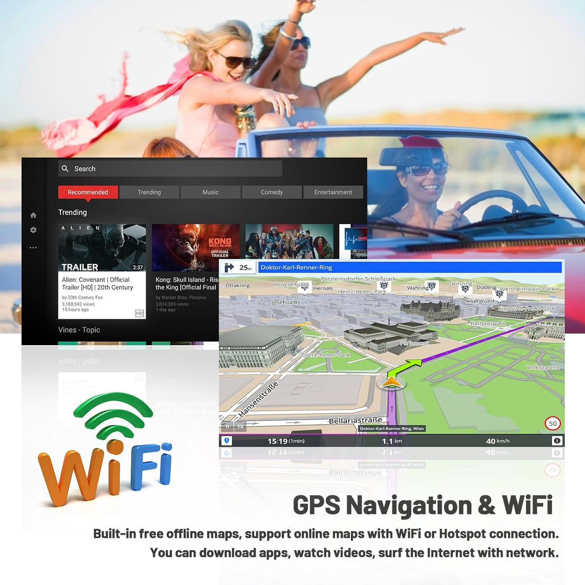 Hikity - Android 13 Autoradio voor Opel Astra J Buick Excelle GT met Draadloos Carplay Android Auto GPS Navi Radio met 9,7 Inch Touch Display WiFi FM BT Achteruitrijcamera