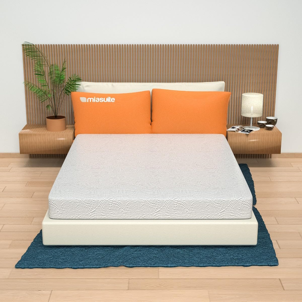 miasuite i sogni italiani Matras Memory afneembaar, 140 x 200 cm, hoogte 20 cm, allergeenvrij, mijtbestendig, ademend - One