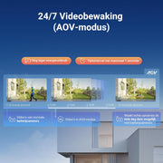 Beveiligingscamera Buiten - WiFi-bewakingscamera - Camerabewaking - Ddraadloos - Batterijen - Automatische Tracking - AI-Detectie - Personen - Voertuigen - AOV-Modus - Kleurennachtzicht - Tweerichtingsaudio - WiFi 6 - Wit